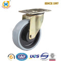 China discount price medium duty swivel plate Elastic rubber wheel